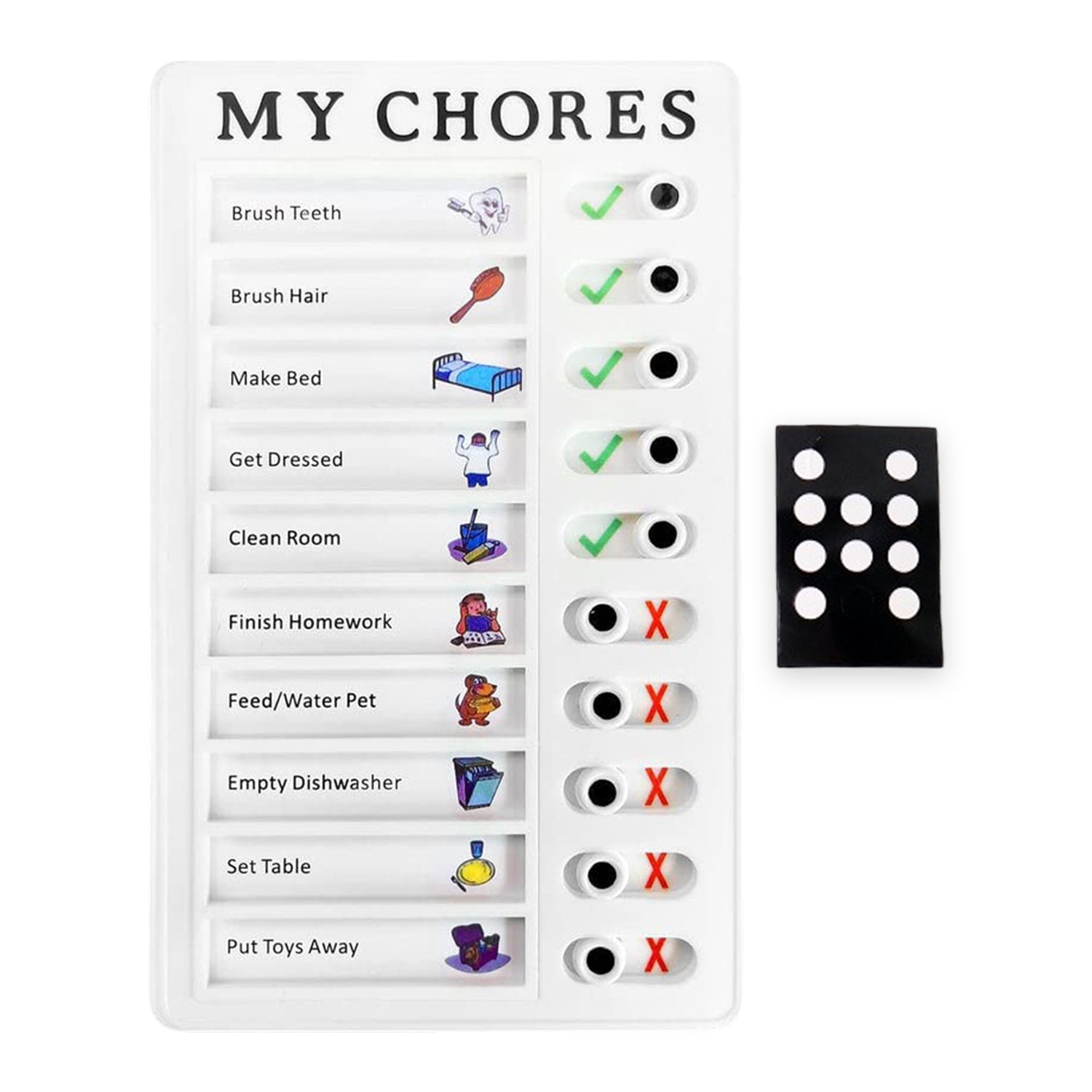 Portable My Chores Home Note Board Management Planning Memo Boards Reminding Time. (Size :- 20x12Cm) Portable My Chores Home Note Board Management Planning Memo Boards Reminding Time. (Size :- 20x12Cm)